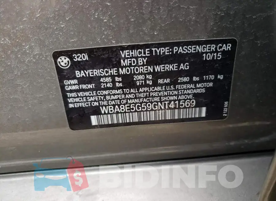 WBA8E5G59GNT41569 Photo# 12