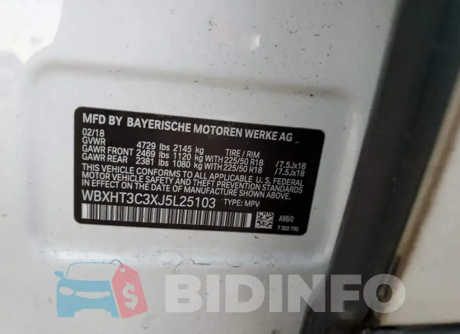 WBXHT3C3XJ5L25103 Photo# 10