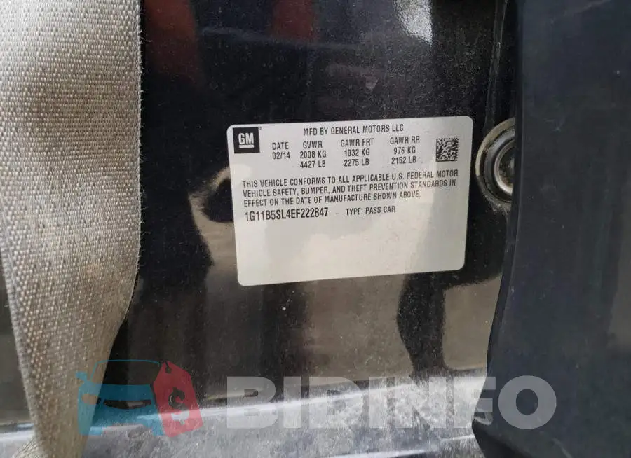 1G11B5SL4EF222847 Photo# 12