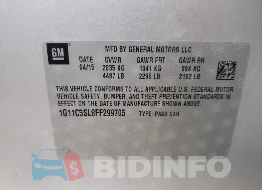 1G11C5SL8FF299705 Photo# 12