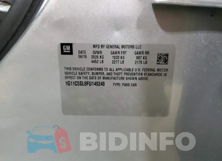 1G11C5SL8FU149248 Photo# 10