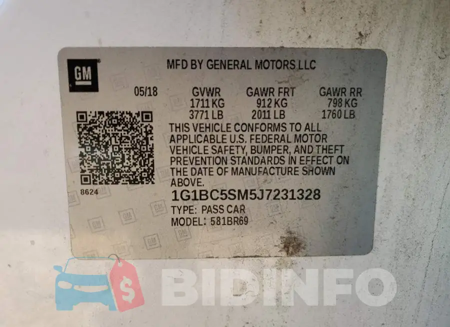 1G1BC5SM5J7231328 Photo# 10