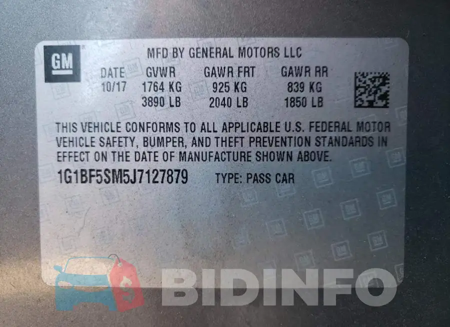 1G1BF5SM5J7127879 Photo# 12