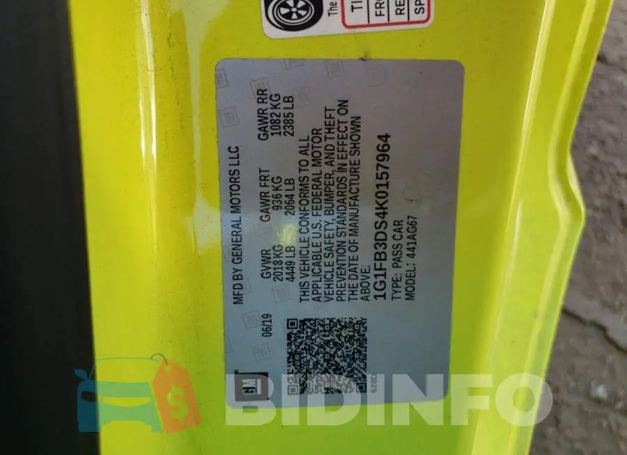 1G1FB3DS4K0157964 Photo# 10