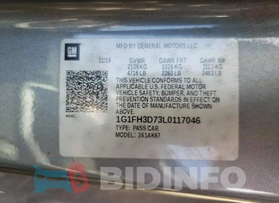 1G1FH3D73L0117046 Photo# 10