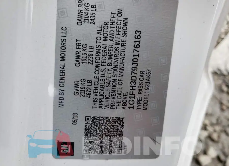 1G1FH3D79J0176163 Photo# 12