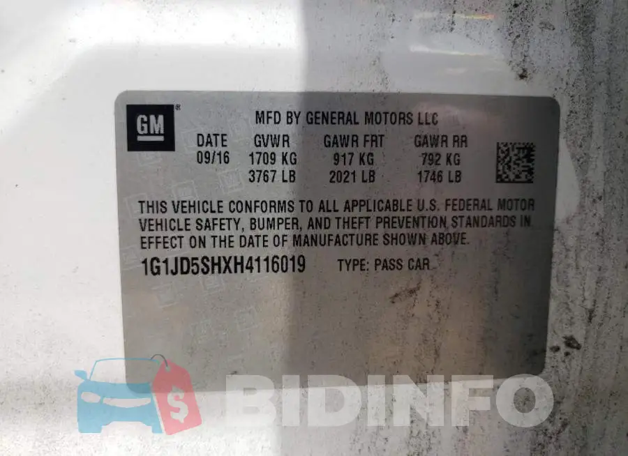 1G1JD5SHXH4116019 Photo# 10