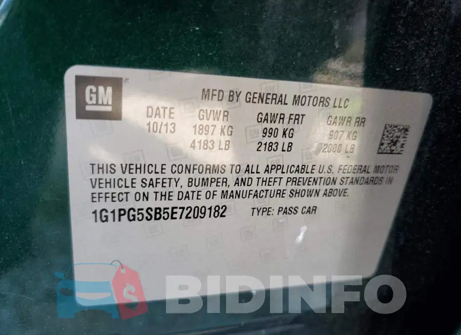 1G1PG5SB5E7209182 Photo# 10