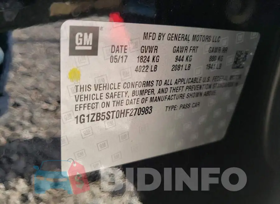 1G1ZB5ST0HF270983 Photo# 12