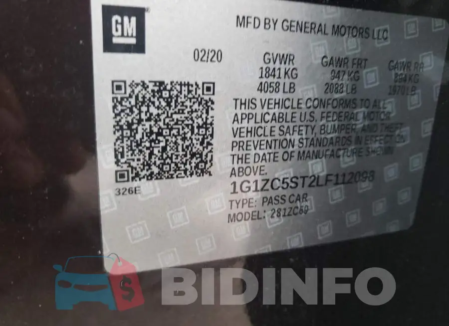 1G1ZC5ST2LF112098 Photo# 10