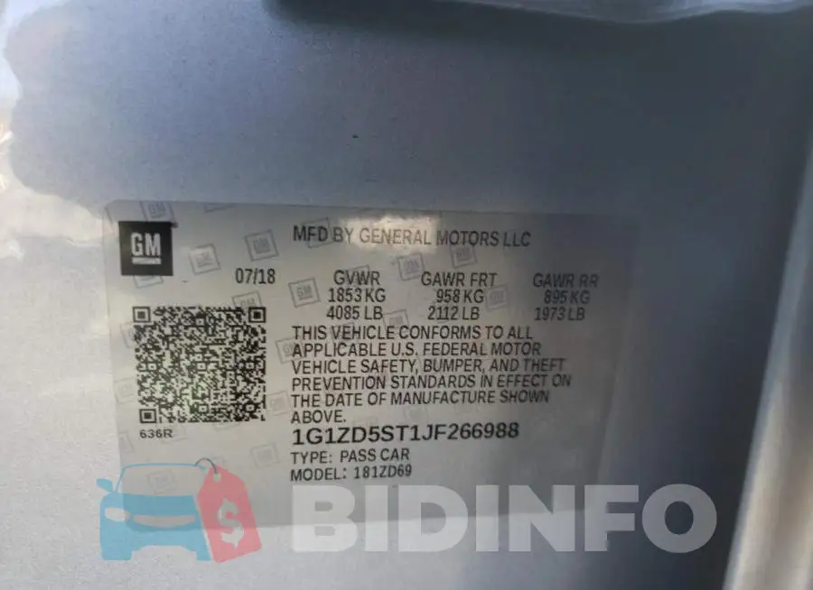 1G1ZD5ST1JF266988 Photo# 10