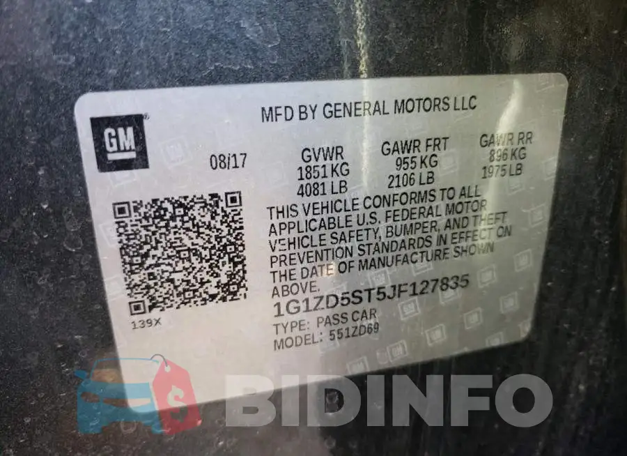 1G1ZD5ST5JF127835 Photo# 12