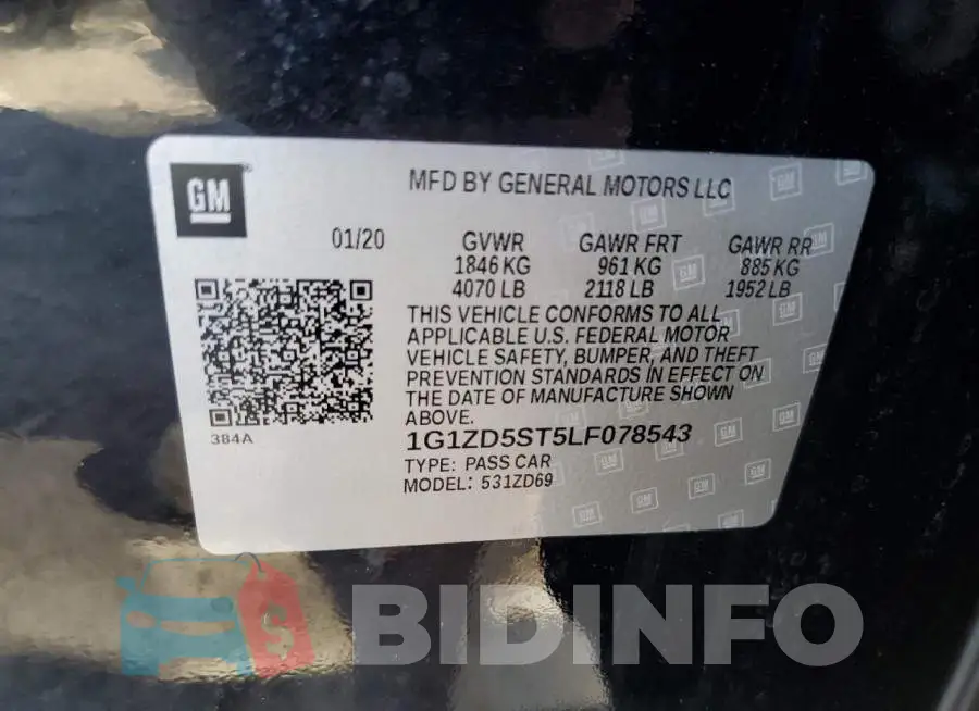 1G1ZD5ST5LF078543 Photo# 12