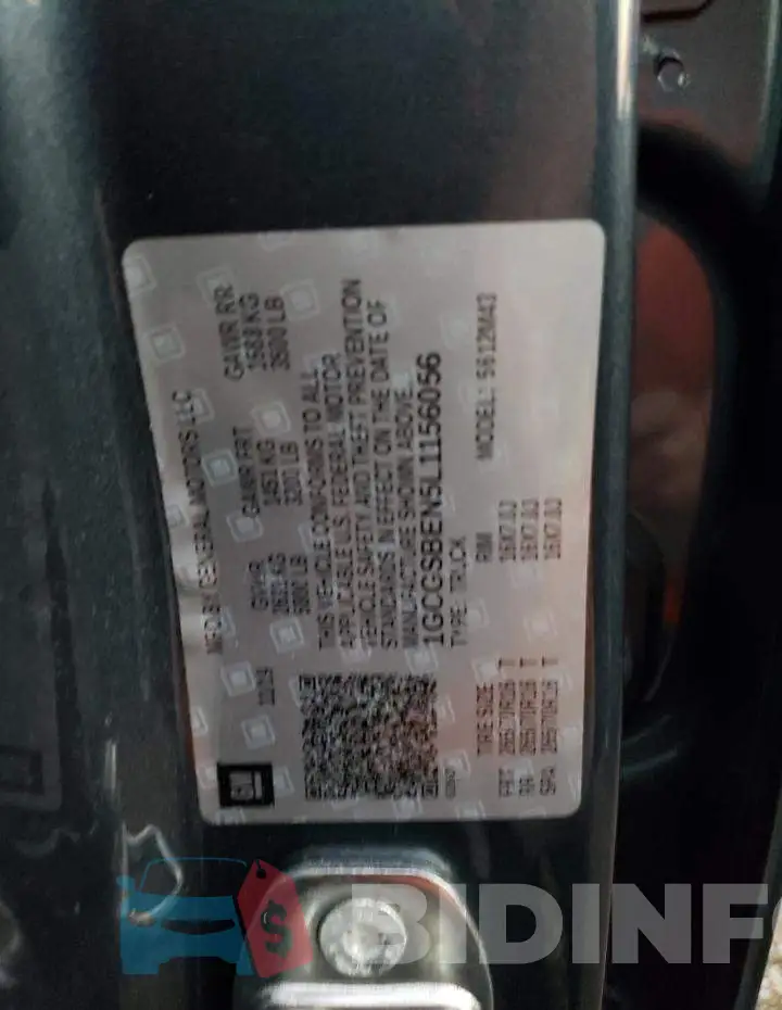 1GCGSBEN5L1156056 Photo# 12