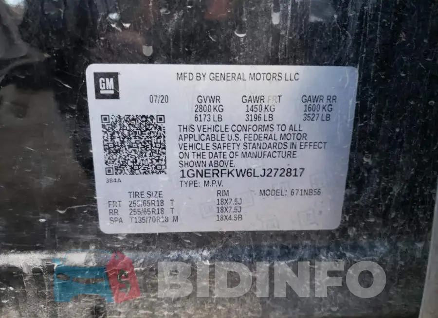 1GNERFKW6LJ272817 Photo# 14