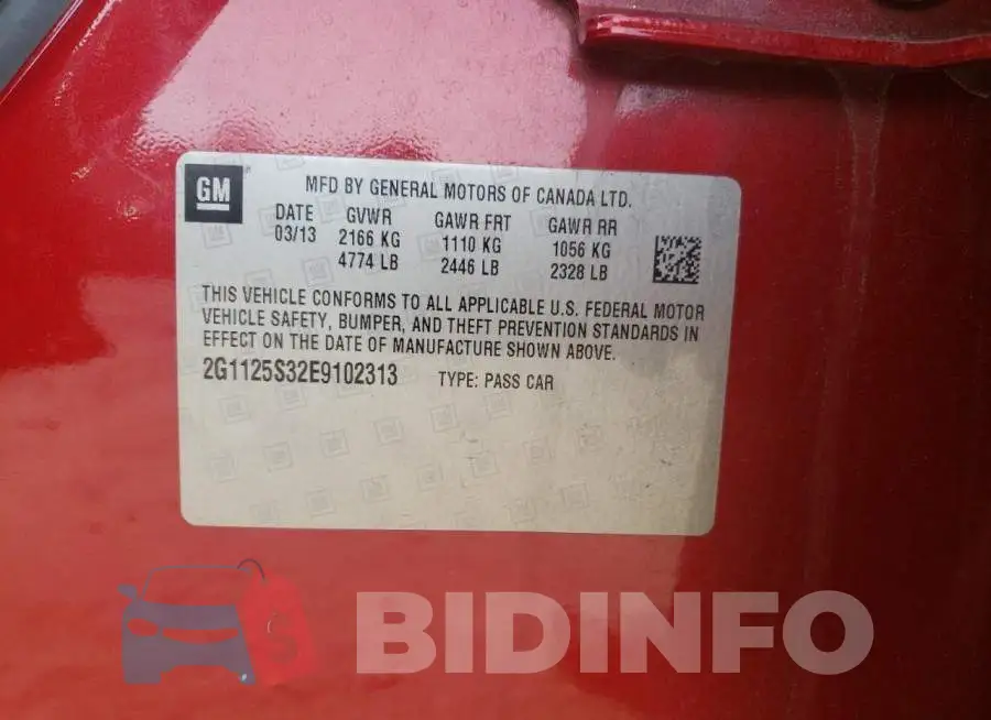 2G1125S32E9102313 Photo# 12