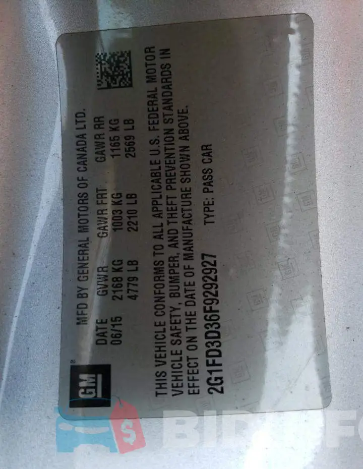 2G1FD3D36F9292927 Photo# 12