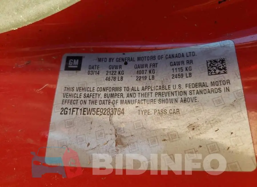 2G1FT1EW5E9283764 Photo# 12