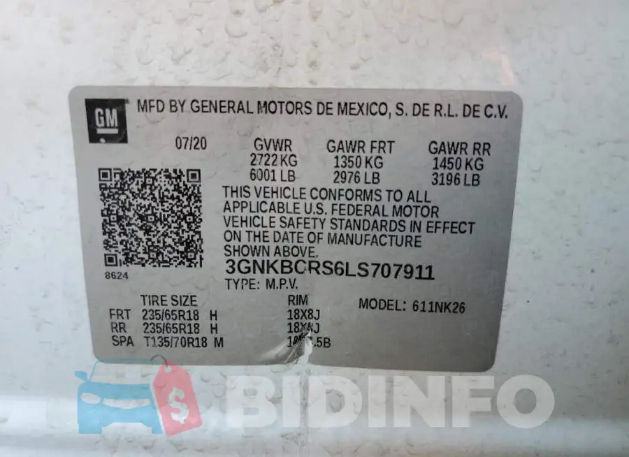 3GNKBCRS6LS707911 Photo# 13