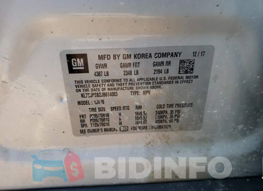 KL7CJPSB2JB614083 Photo# 10