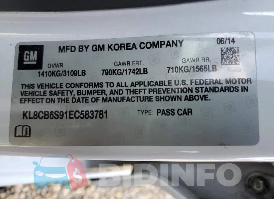 KL8CB6S91EC583781 Photo# 12