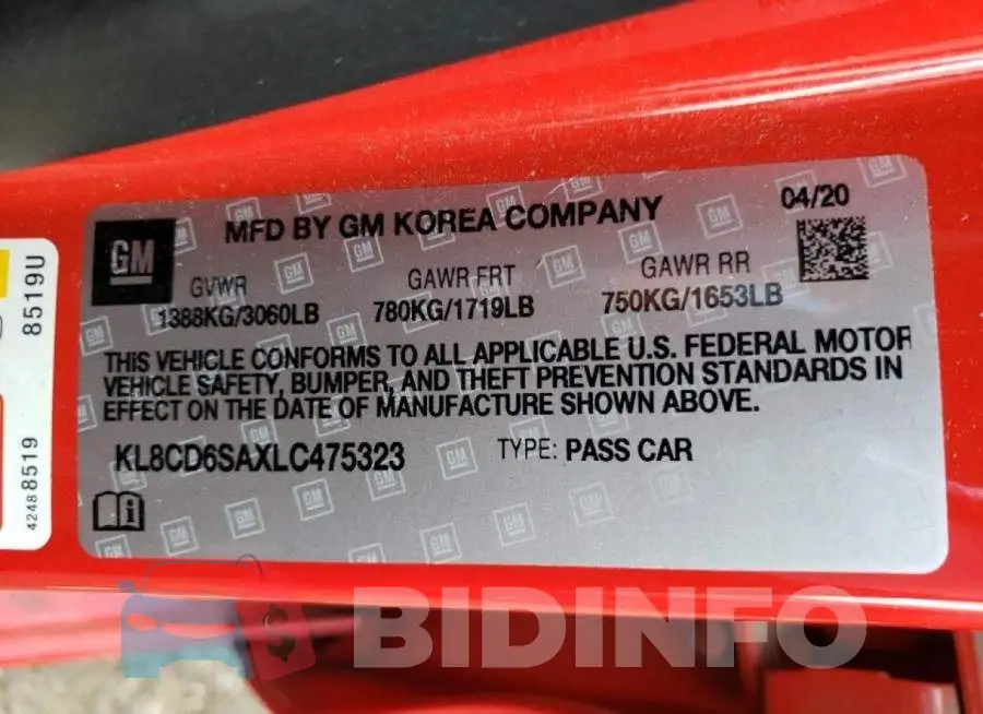 KL8CD6SAXLC475323 Photo# 12