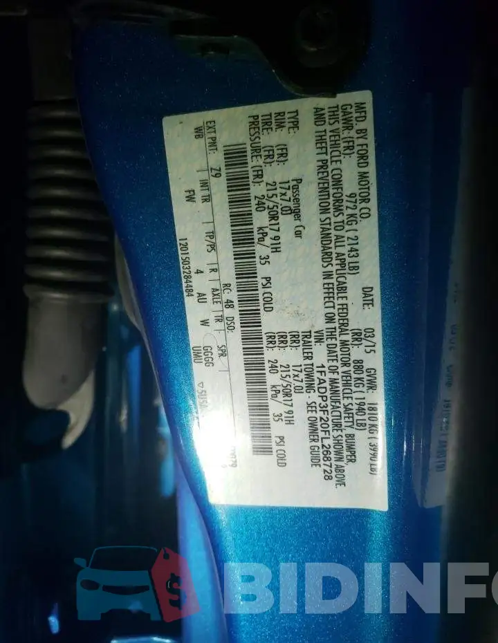 1FADP3F20FL268728 Photo# 12