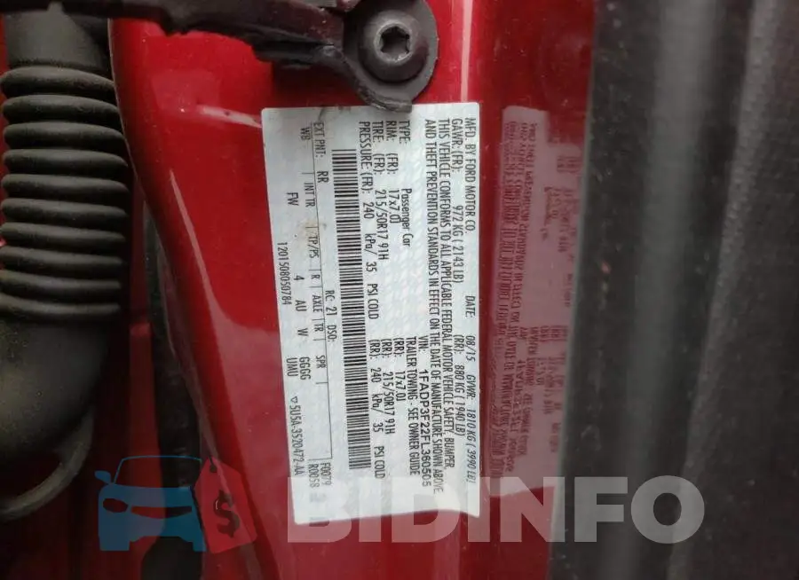 1FADP3F22FL360505 Photo# 12