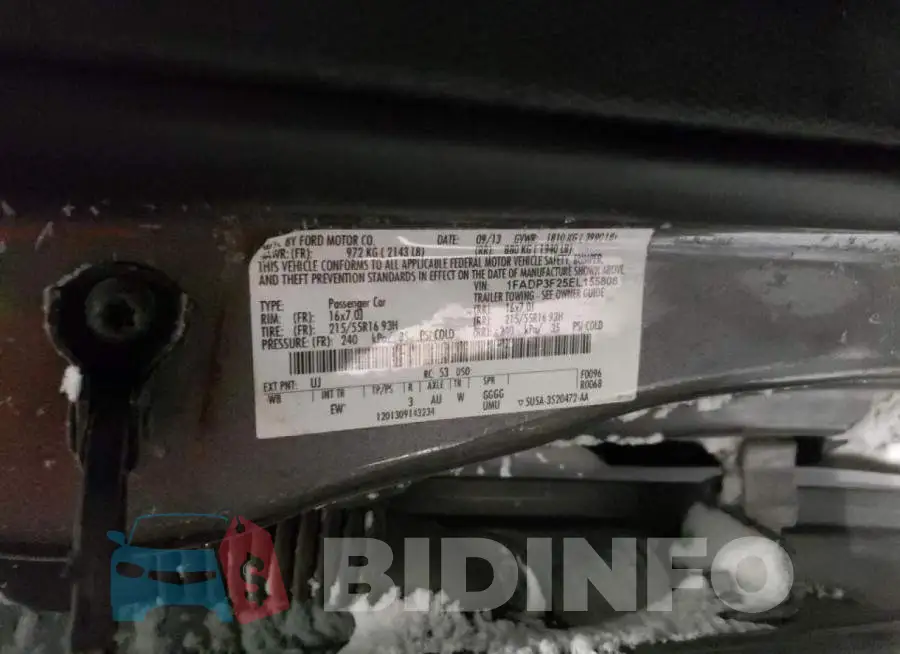 1FADP3F25EL155808 Photo# 12