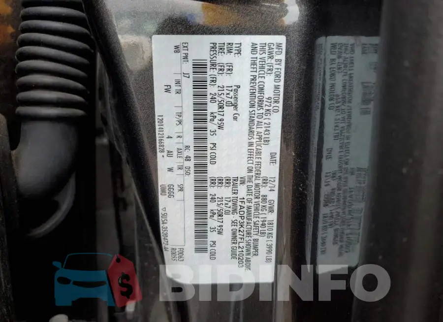 1FADP3K27FL210203 Photo# 12