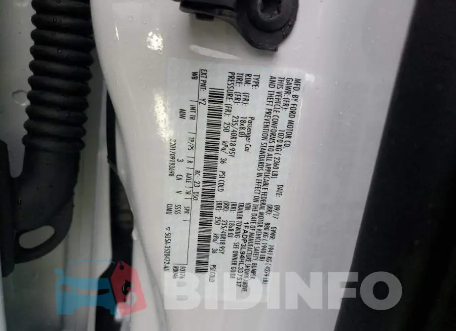 1FADP3L94HL337537 Photo# 12