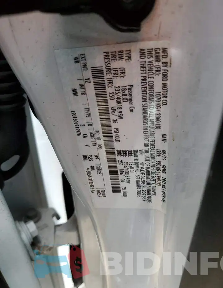 1FADP3L96GL207662 Photo# 12