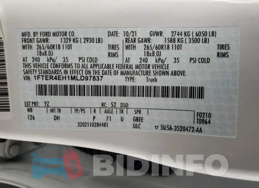1FTER4EH1MLD97837 Photo# 12