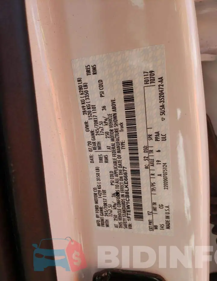 1FTEW1CB8LKE66677 Photo# 10