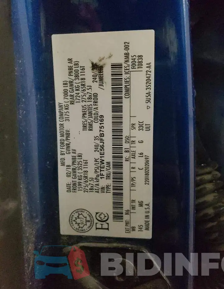 1FTEW1E56JFB75169 Photo# 13
