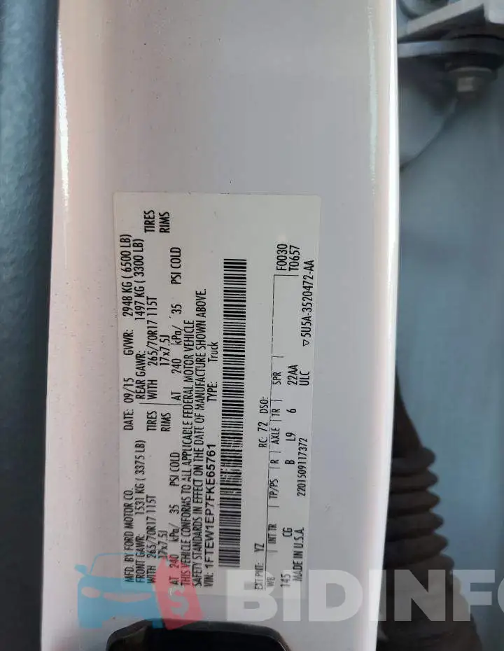 1FTEW1EP7FKE65761 Photo# 12