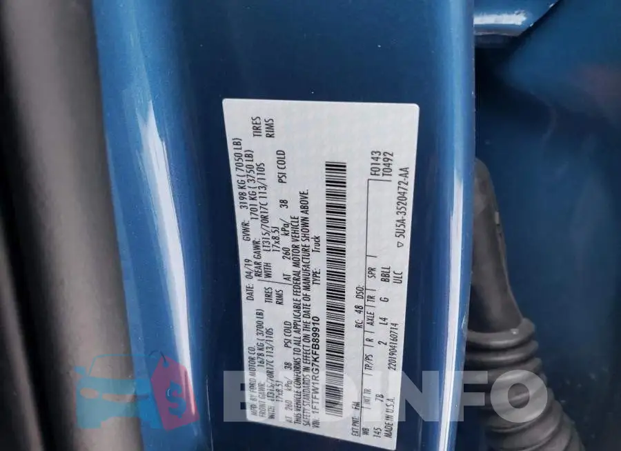 1FTFW1RG7KFB89910 Photo# 12