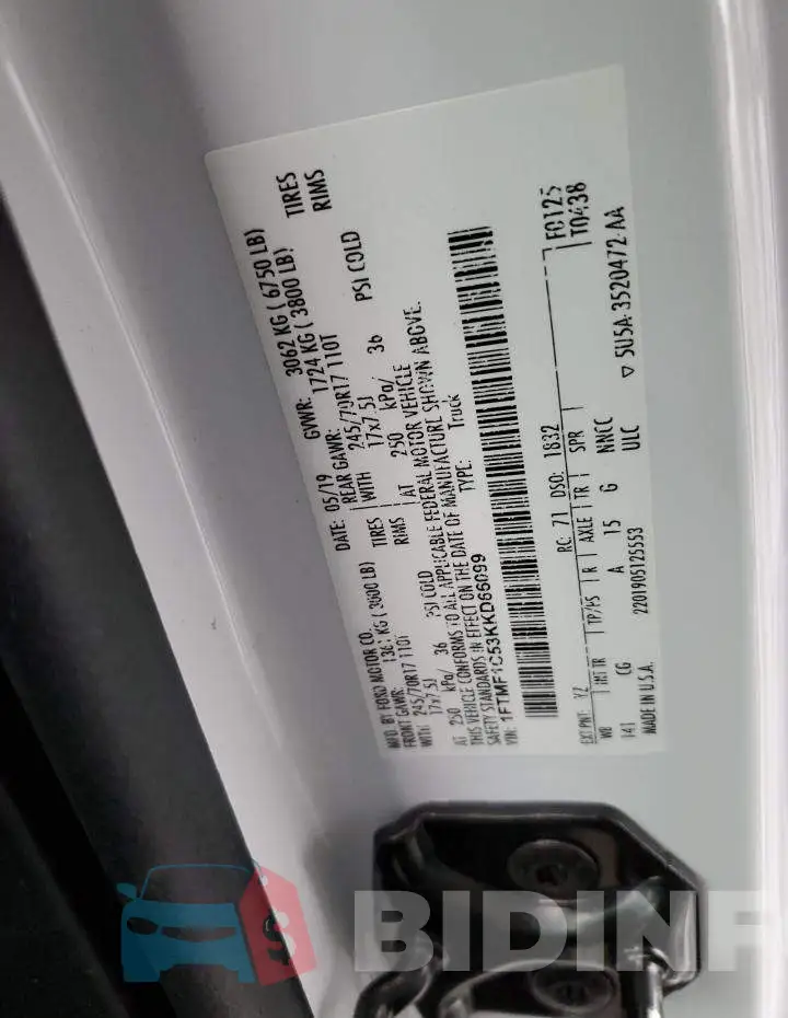 1FTMF1C53KKD66099 Photo# 12