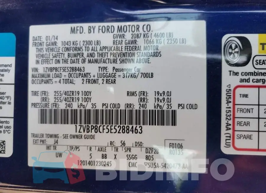 1ZVBP8CF5E5288463 Photo# 13
