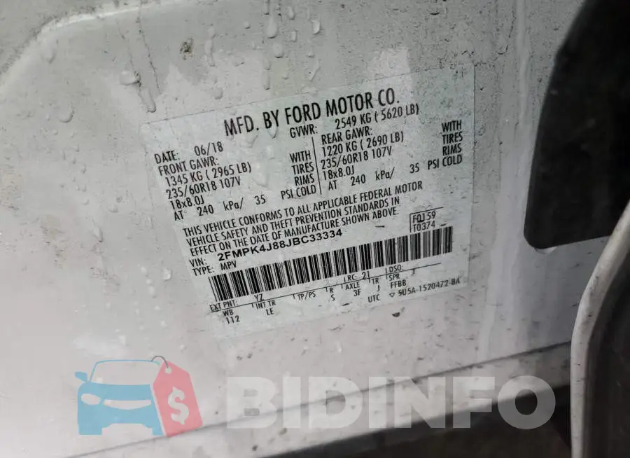 2FMPK4J88JBC33334 Photo# 13