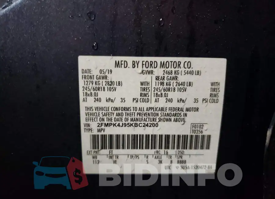 2FMPK4J95KBC24200 Photo# 12
