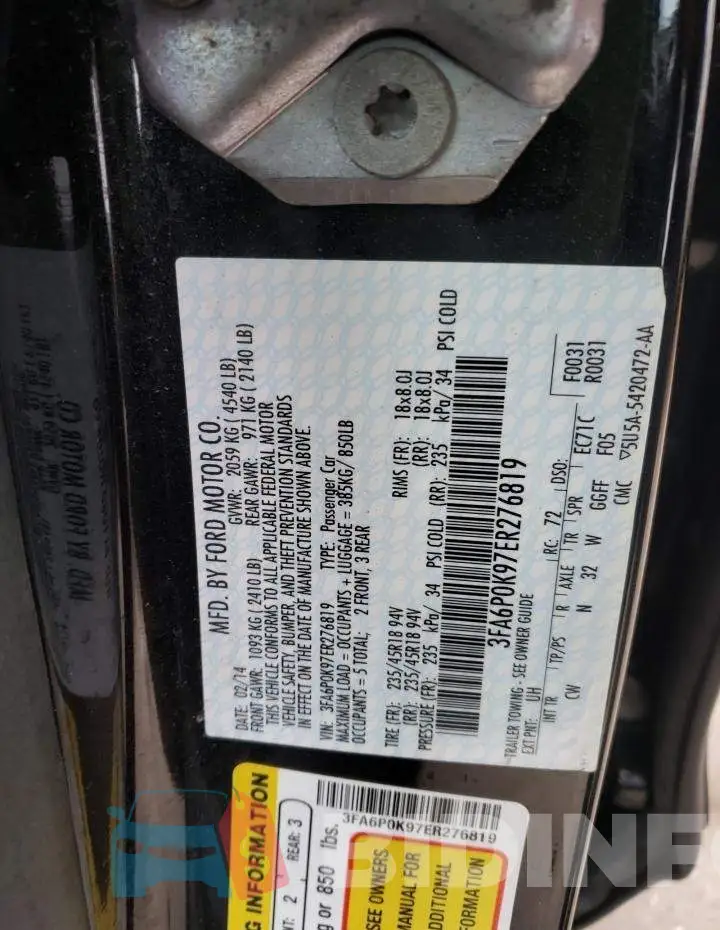 3FA6P0K97ER276819 Photo# 12