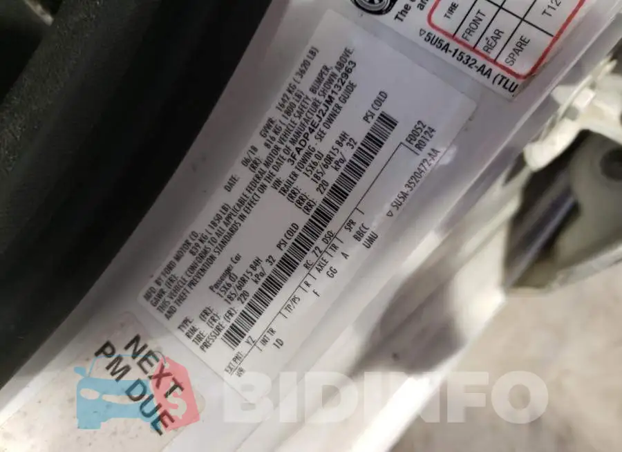 3FADP4EJ2JM132963 Photo# 13