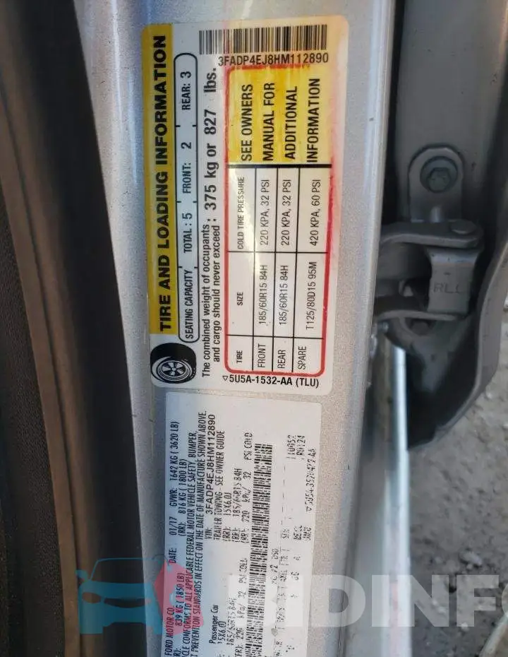 3FADP4EJ8HM112890 Photo# 12