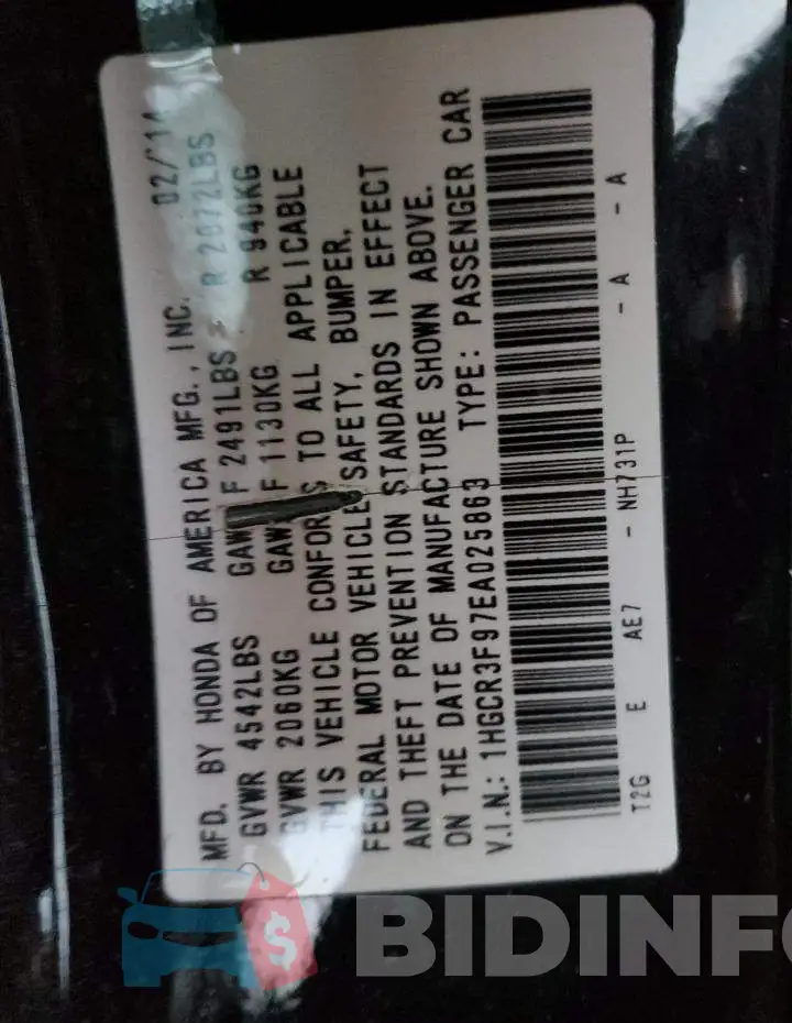 1HGCR3F97EA025863 Photo# 13