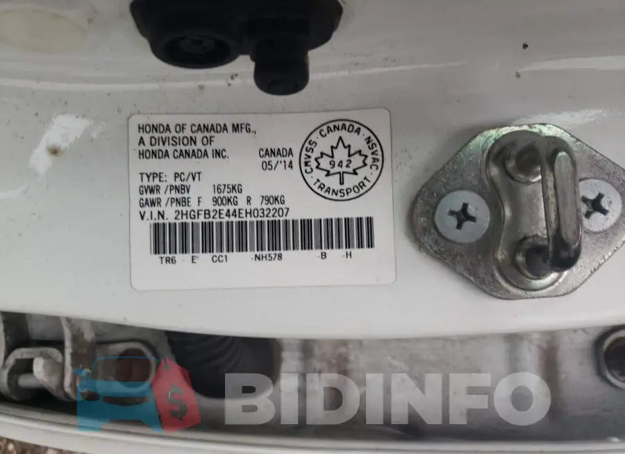 2HGFB2E44EH032207 Photo# 12