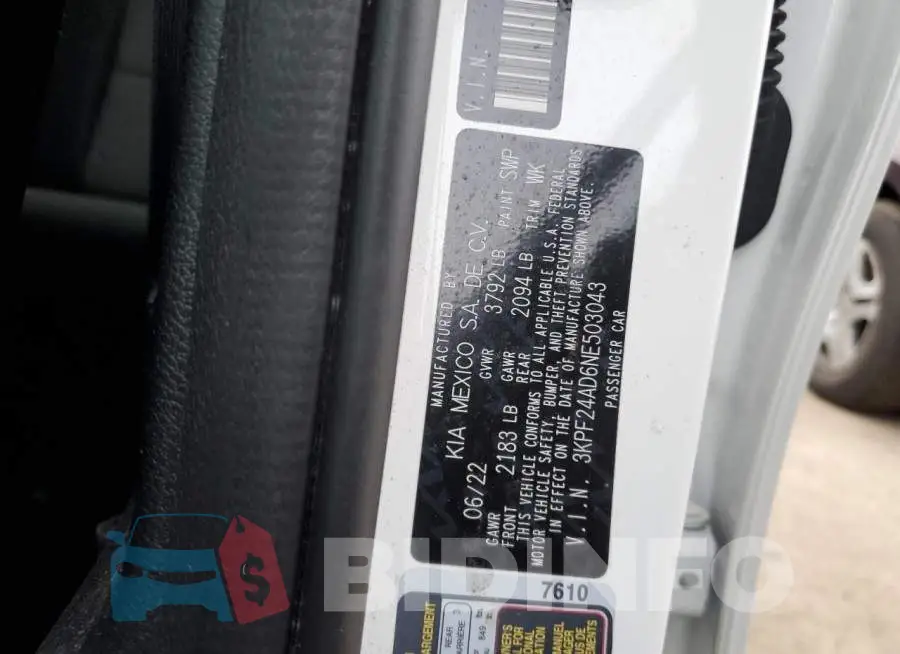 3KPF24AD6NE503043 Photo# 12