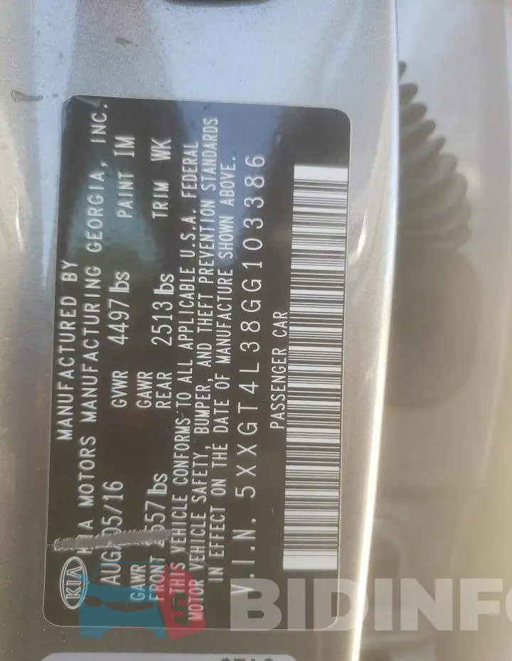 5XXGT4L38GG103386 Photo# 10