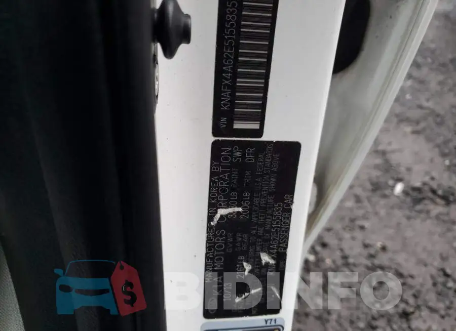 KNAFX4A62E5155835 Photo# 12