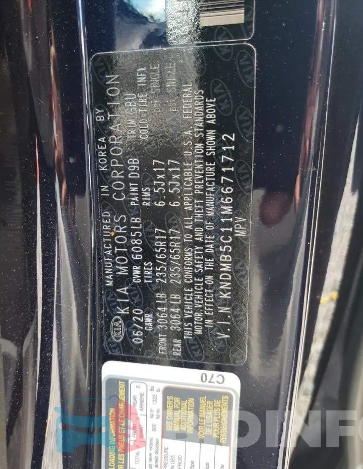 KNDMB5C11M6671712 Photo# 10
